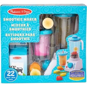 Melissa & Doug Smoothie Maker, Working Pretend Play Blender Set NWT